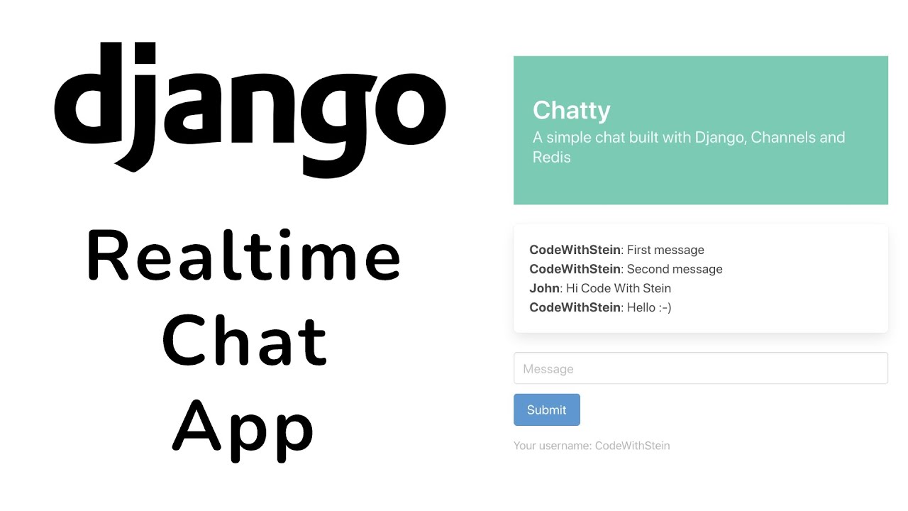 Django Realtime Chat App Tutorial - Simple Django Tutorial With Channels And Redis