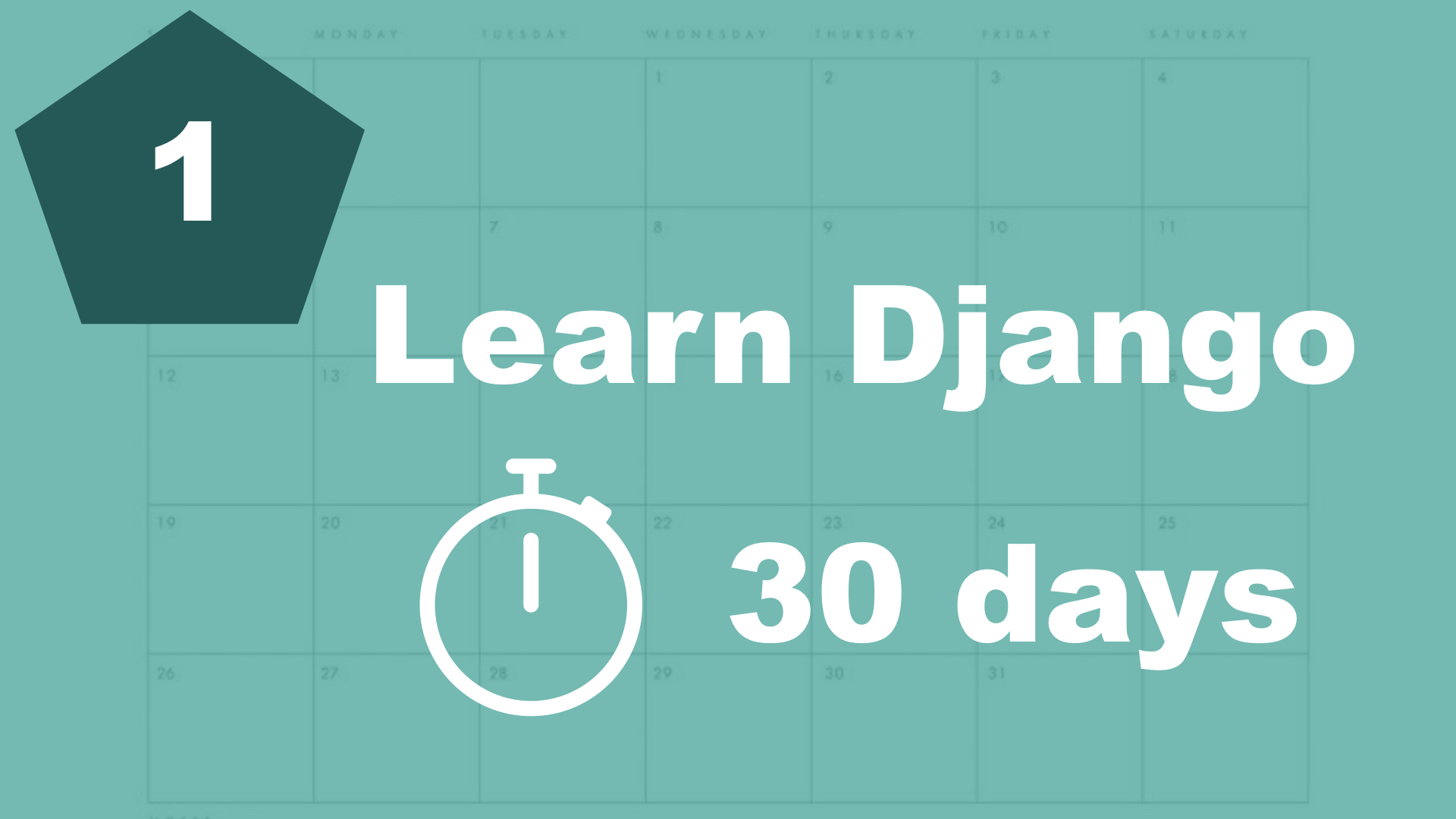 30 days of Django - Introduction