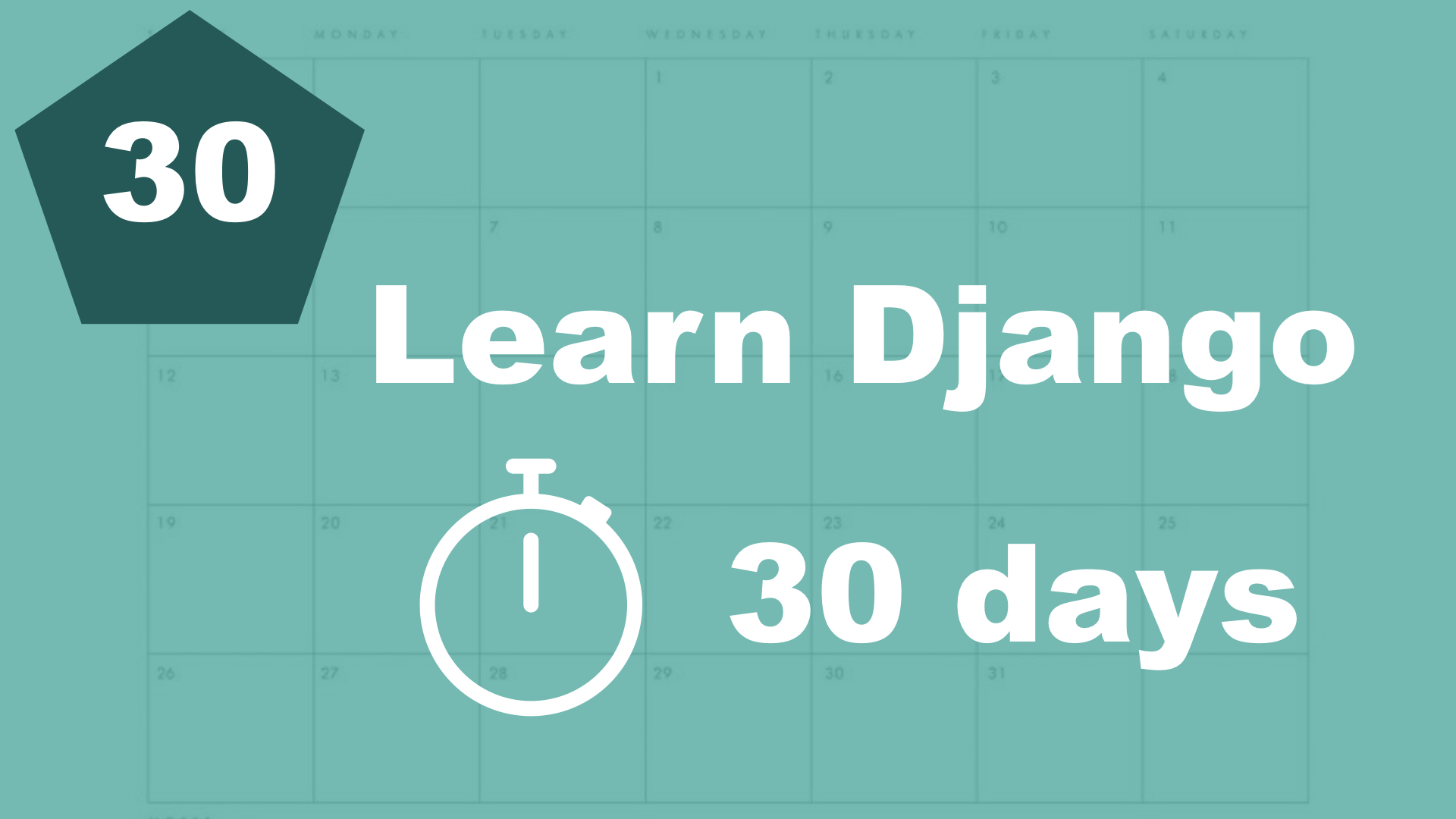 Where to continue? - 30 days of Django