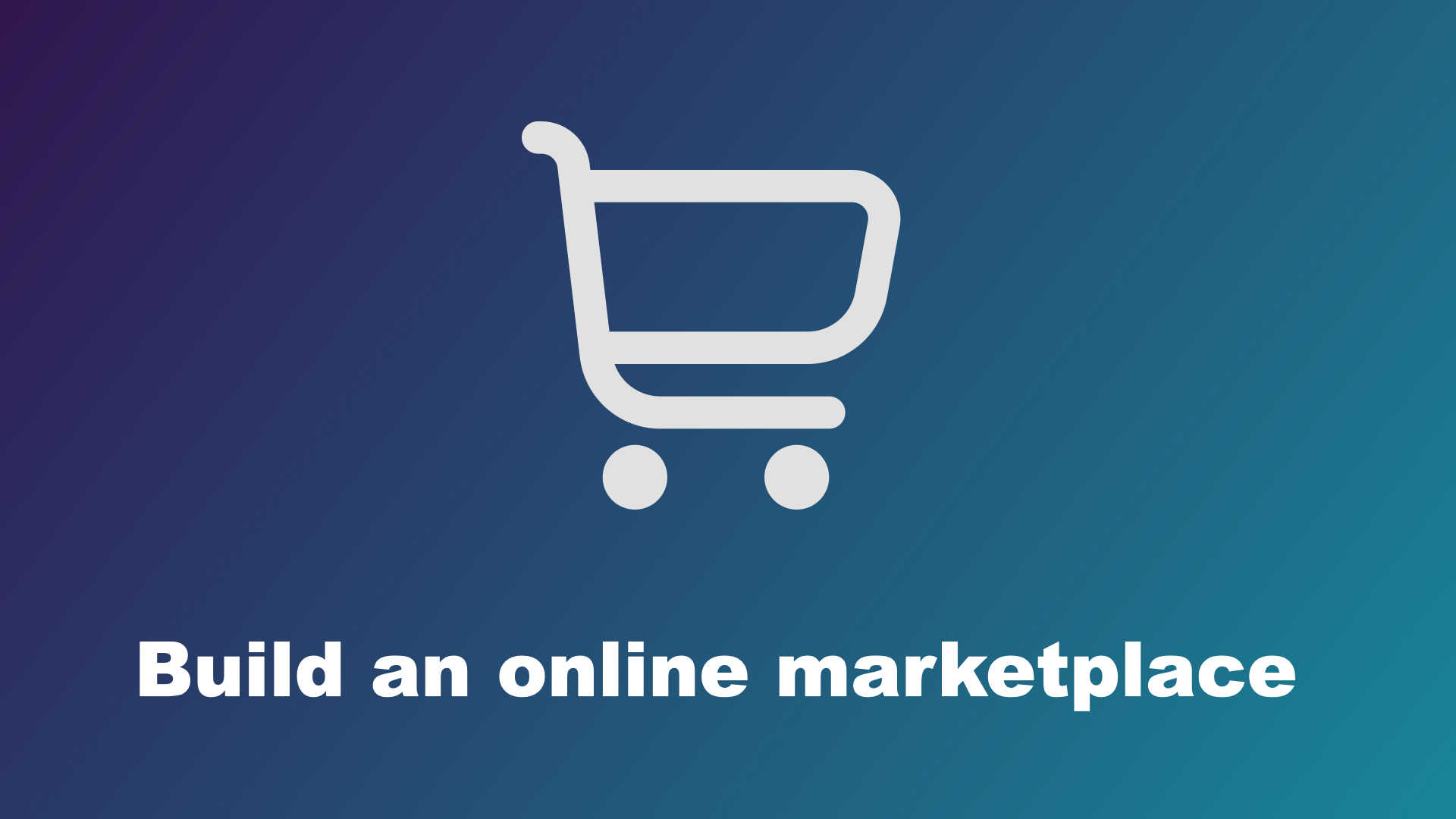 Build an online market place | Django