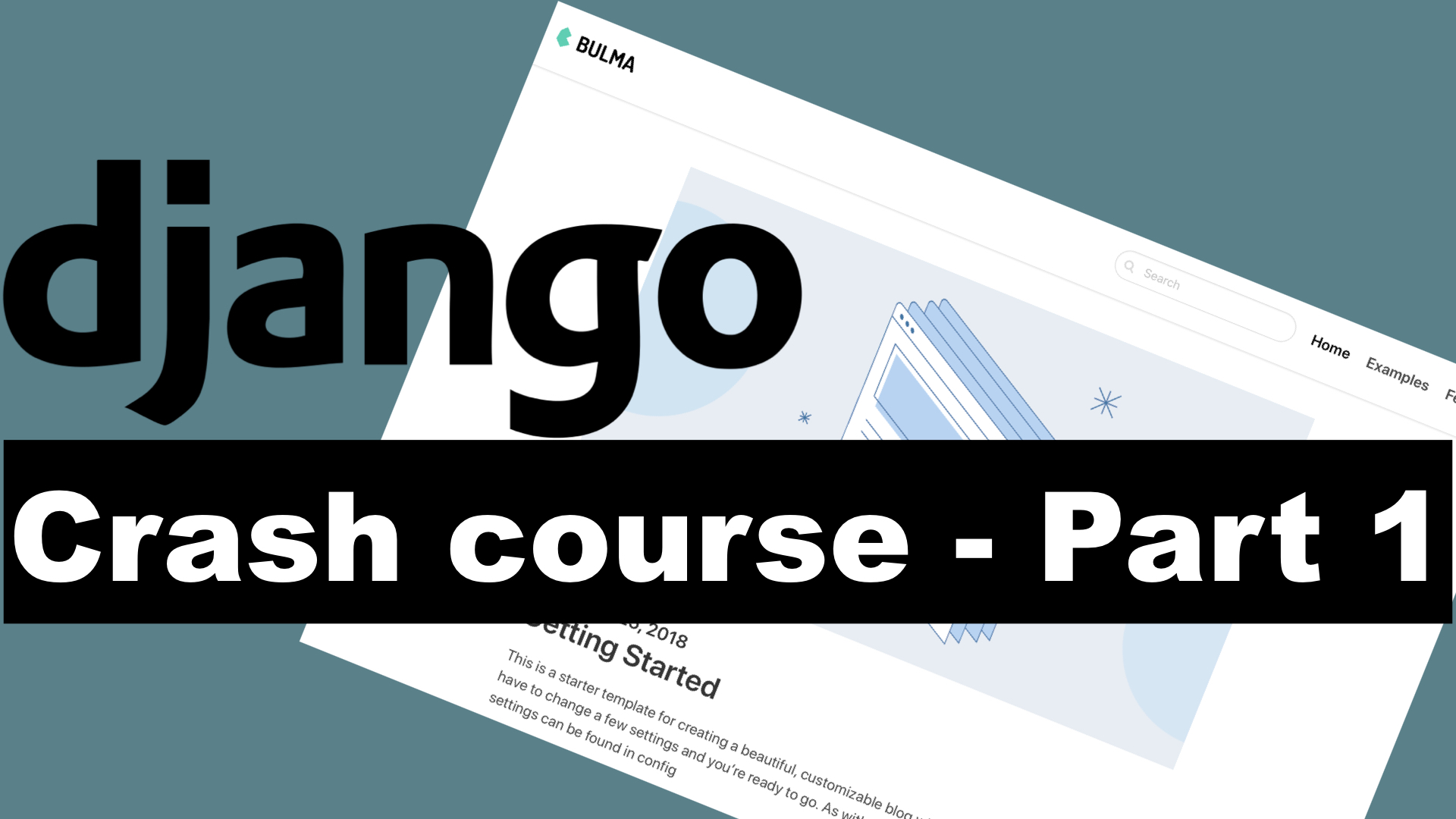 Django Crash Course - Building a blog for beginners